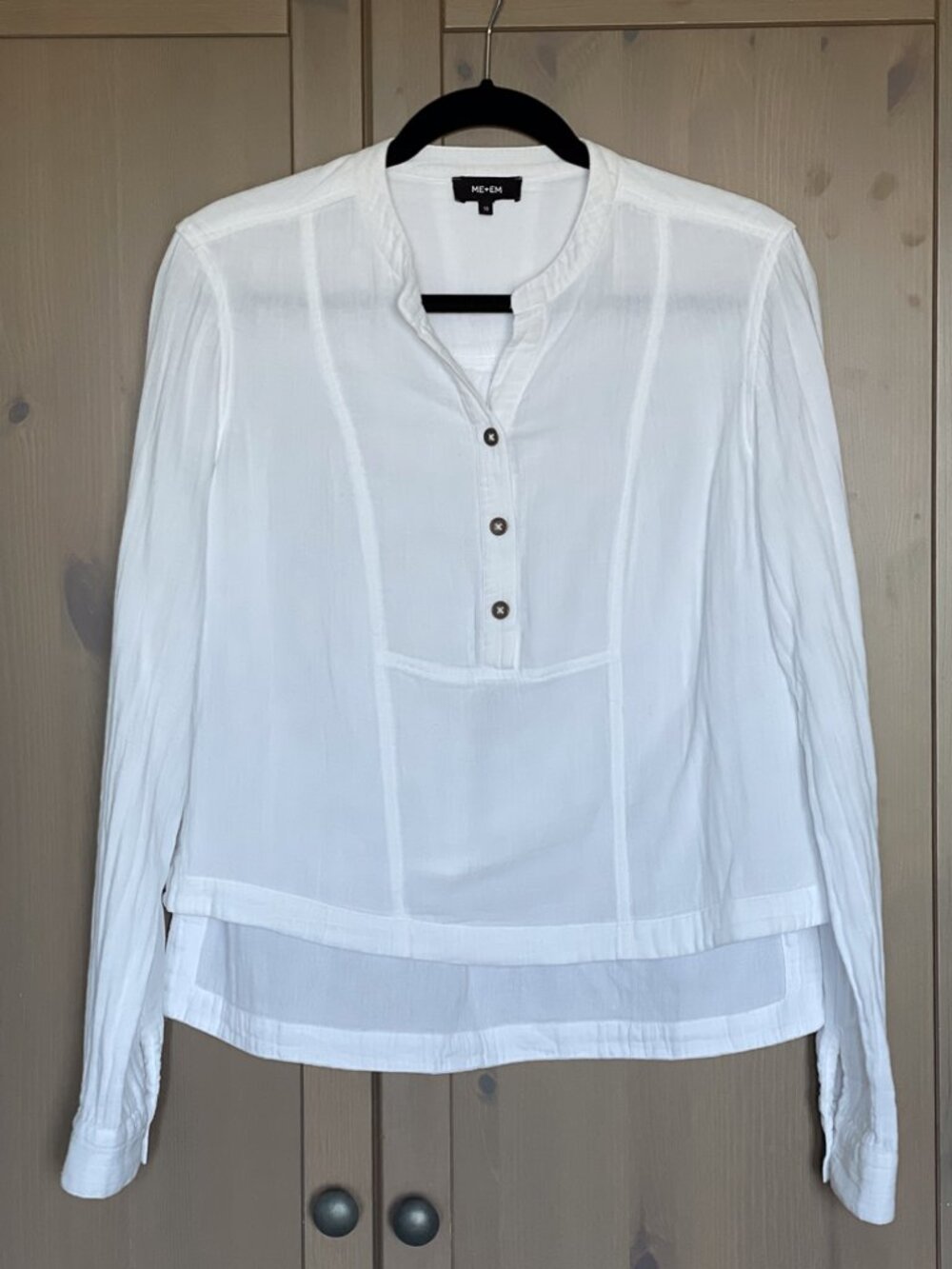 Me+Em White Cotton Shirt